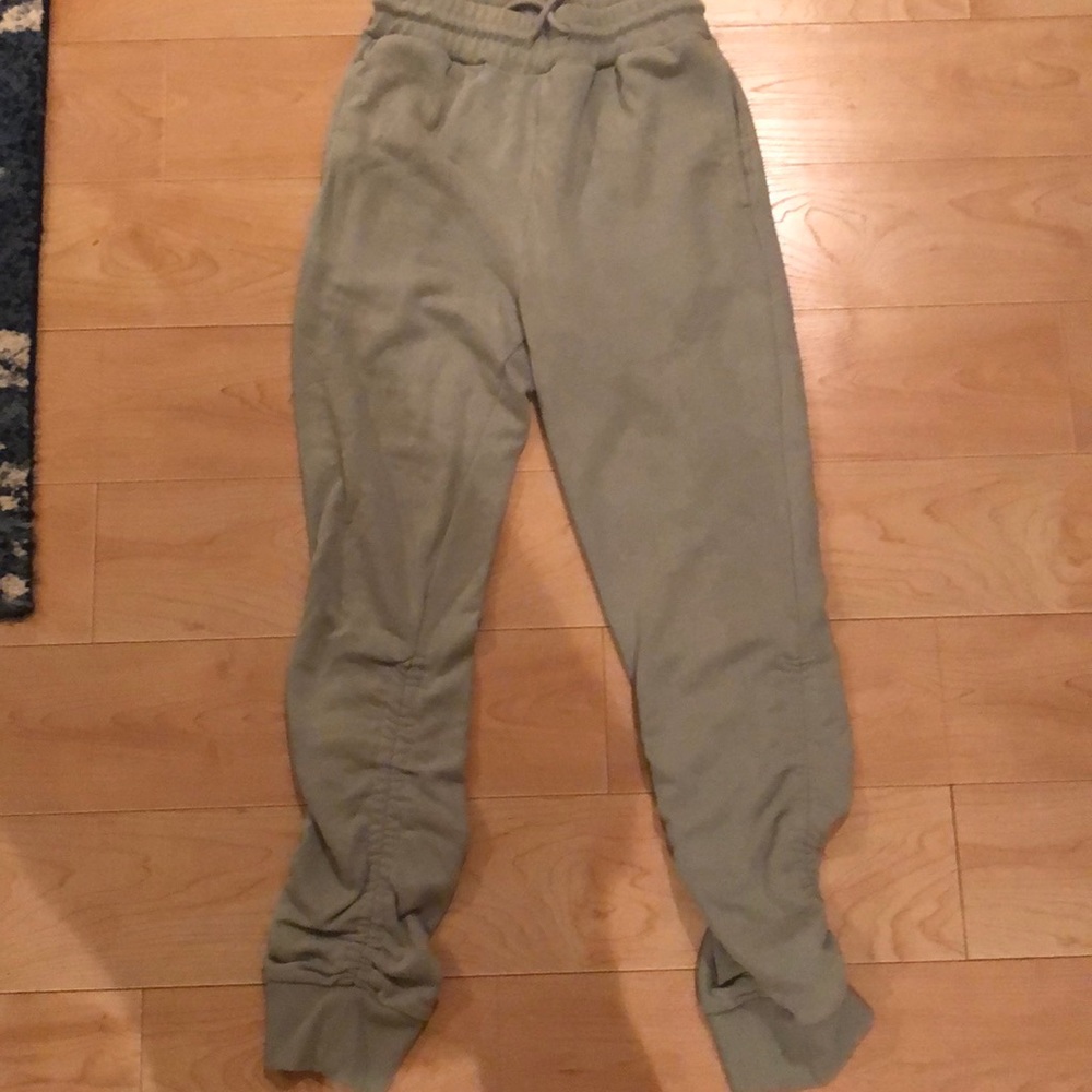 Green sweatpants
